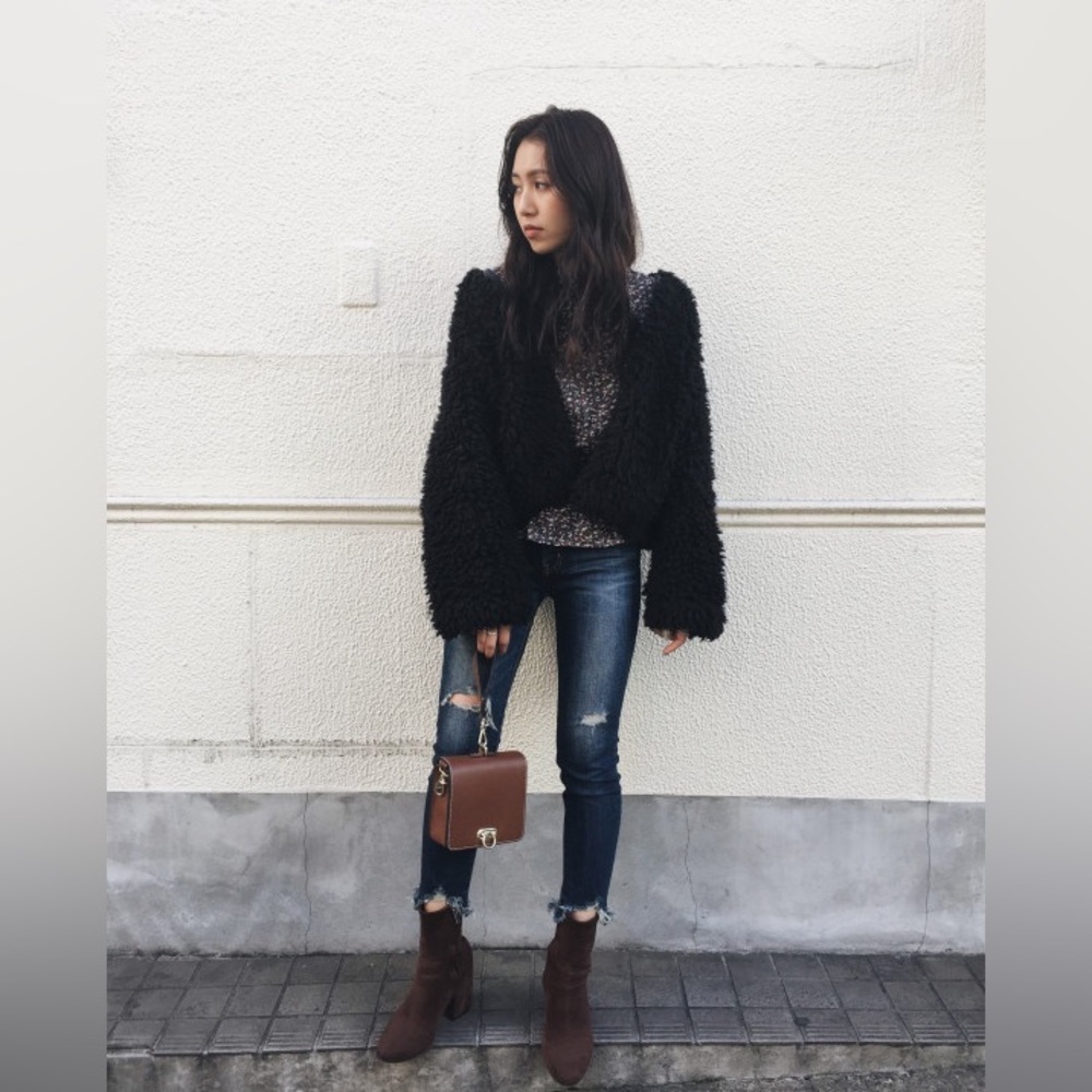 Moussy JW Fringe Cropped Skinny Jeans 27